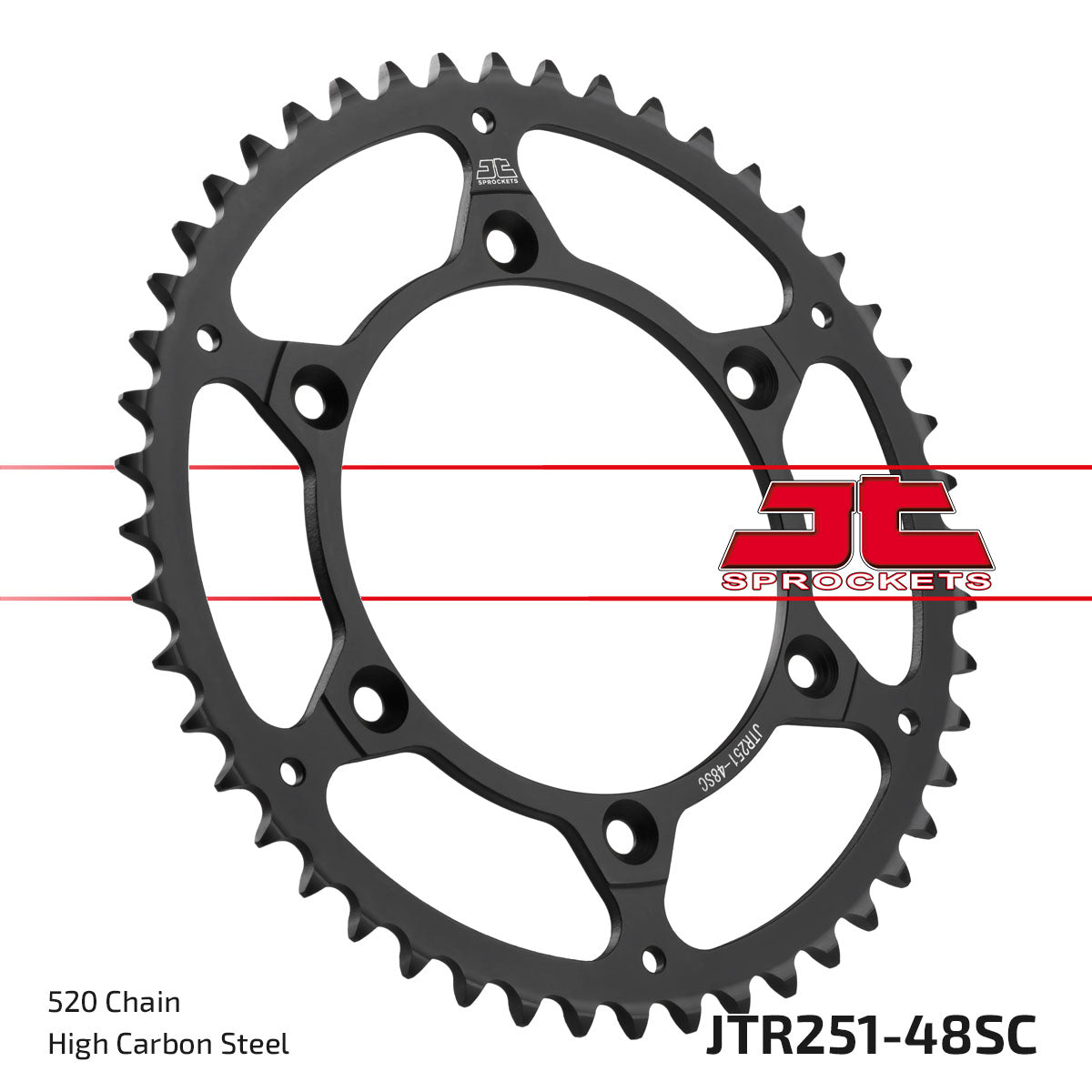 JT Sprockets Steel Rear Sprocket Yamaha YZ 125 250 1999 - 2023 YZF 250 2001 - 23 YZF 426 2000 - 2002 YZF 450 2003 - 23, 48T - motocross4u