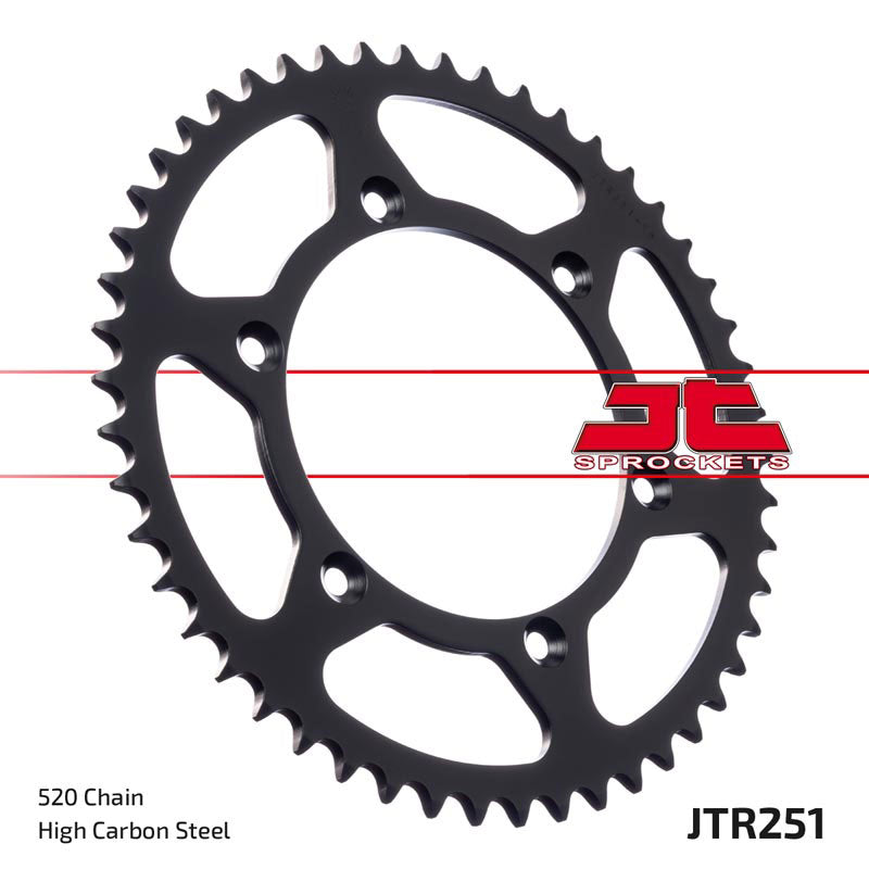 JT Sprockets Steel Rear Sprocket Yamaha YZ 125 250 1999 - 2021 YZF 250 2001 - 21 YZF 426 2000 - 2002 YZF 450 2003 - 21, 50T - motocross4u