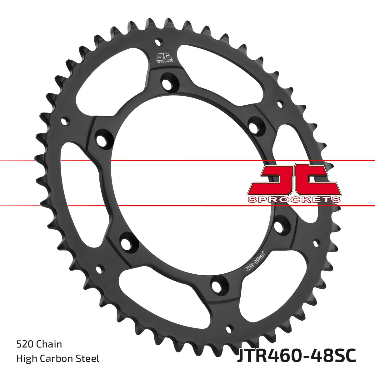 JT Sprockets Steel Rear Sprocket Kawasaki KX 125 250 500 KXF 250 450 1980 - 2023 Suzuki RMZ 250 2004 - 2006, 48T - motocross4u