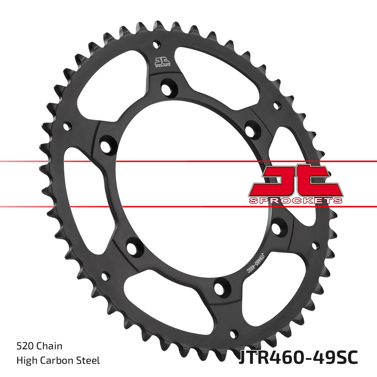 JT Sprockets Steel Rear Sprocket Kawasaki KX 125 250 500 KXF 250 450 1980 - 2023 Suzuki RMZ 250 2004 - 2006, 49T - motocross4u