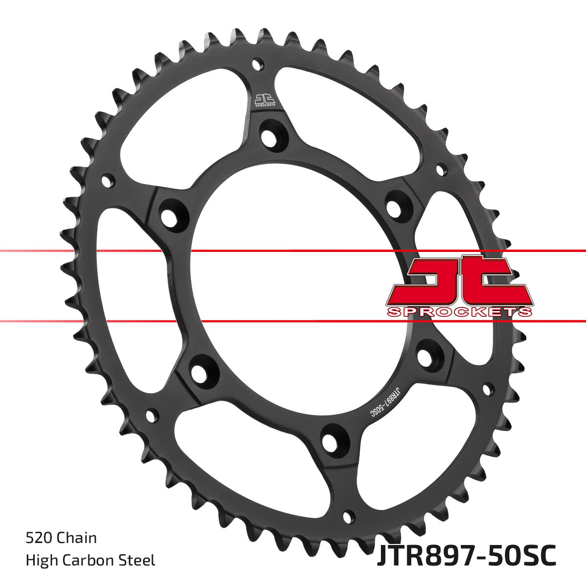 JT Sprockets Steel Rear Sprocket KTM SX 1995 - 2023 SXF 250 2006 - 23 SXF 350 2011 - 23 SXF 450 2007 - 23 Husqvarna TC FC TE FE 2014 - 23 MC MCF EC ECF 2021 - 23, 50T - motocross4u
