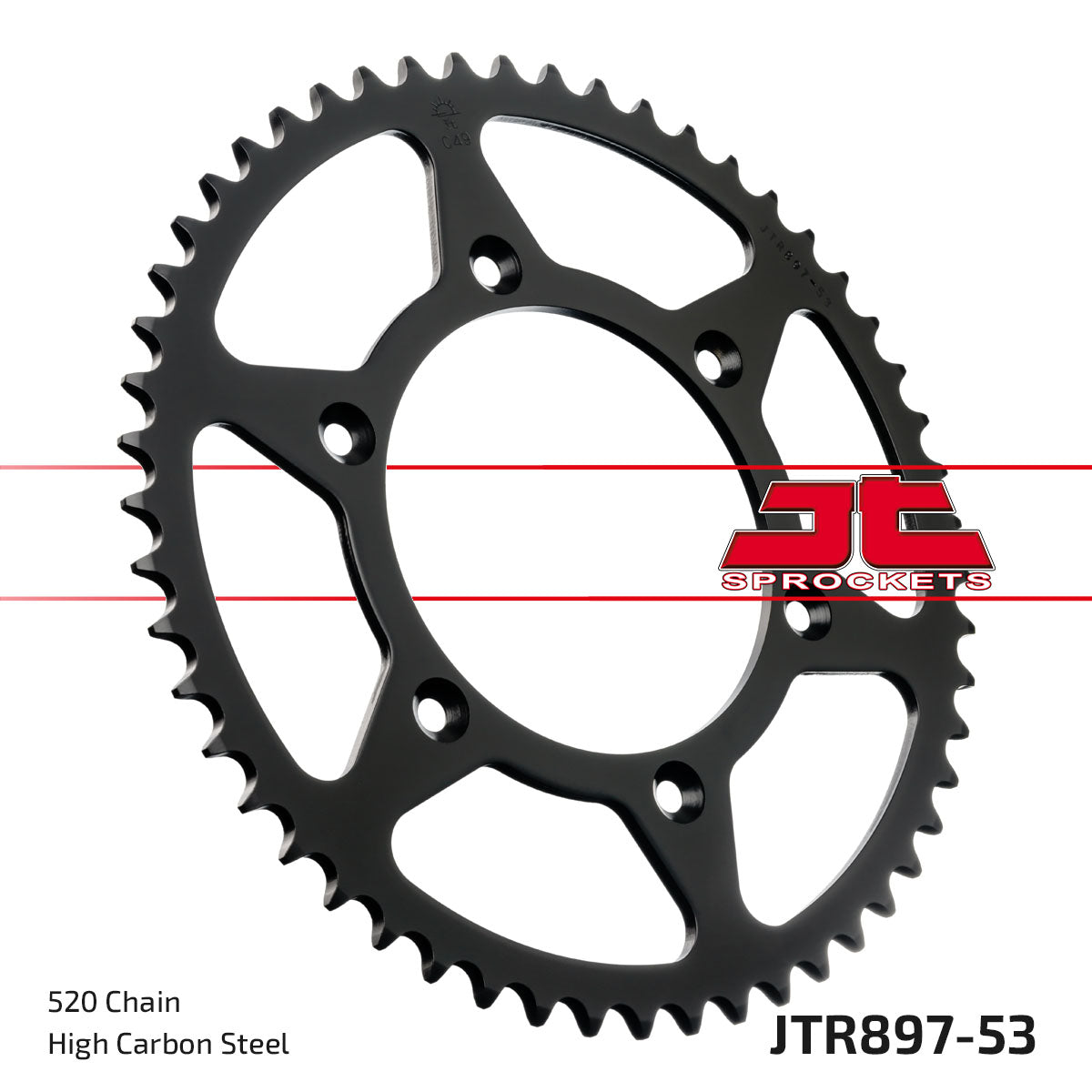 JT Sprockets Steel Rear Sprocket KTM SX 1995 - 2023 SXF 250 2006 - 23 SXF 350 2011 - 23 SXF 450 2007 - 23 Husqvarna TC FC TE FE 2014 - 23 MC MCF EC ECF 2021 - 23, 53T - motocross4u