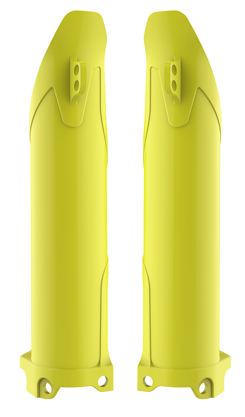 Polisport Kawasaki Fork Guards KXF 250 450 2009 - 2022, Fluo Yellow - motocross4u