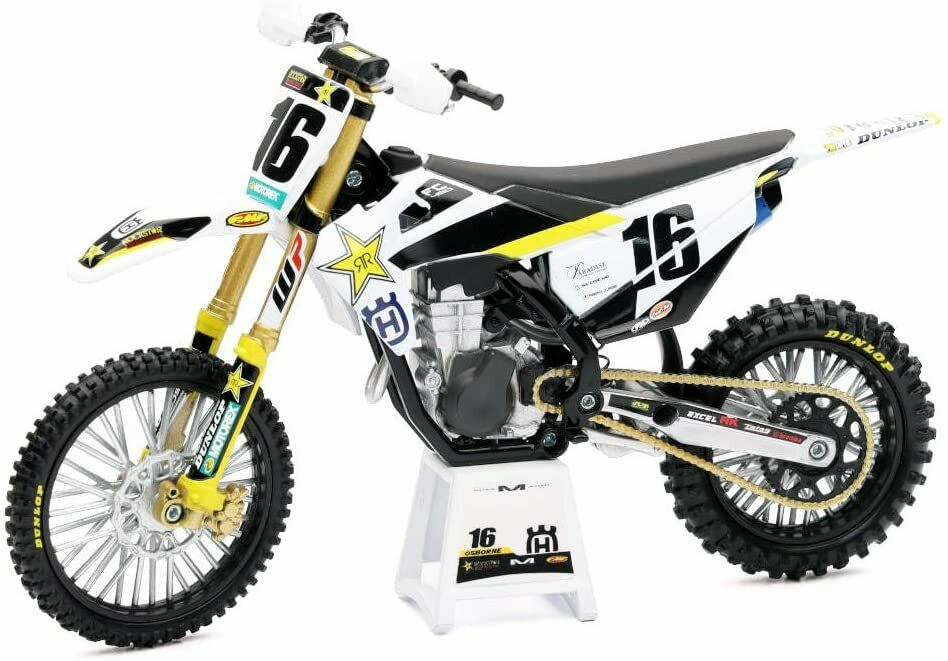 New Ray Toys 1:12 Zach Osborne Rockstar Energy Husqvarna FC 450 Toy Model - motocross4u