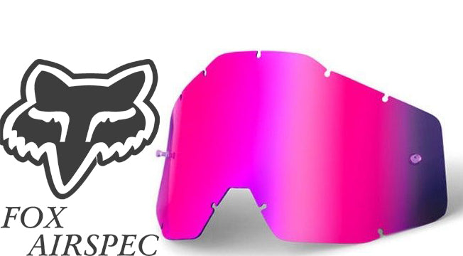 Goggle Shop Fox Airspec / Airspace Mirror Tear off Lens, Mirror Pink - motocross4u