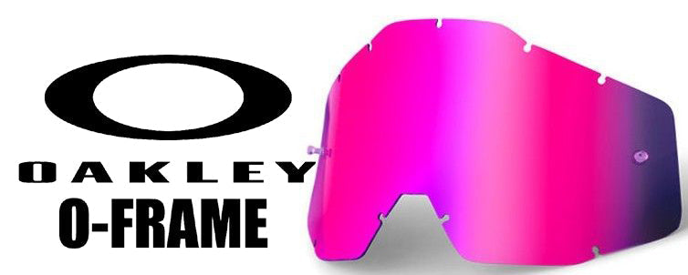 Goggle Shop Oakley O Frame / 2000 Mirror Tear off Lens, Pink - motocross4u