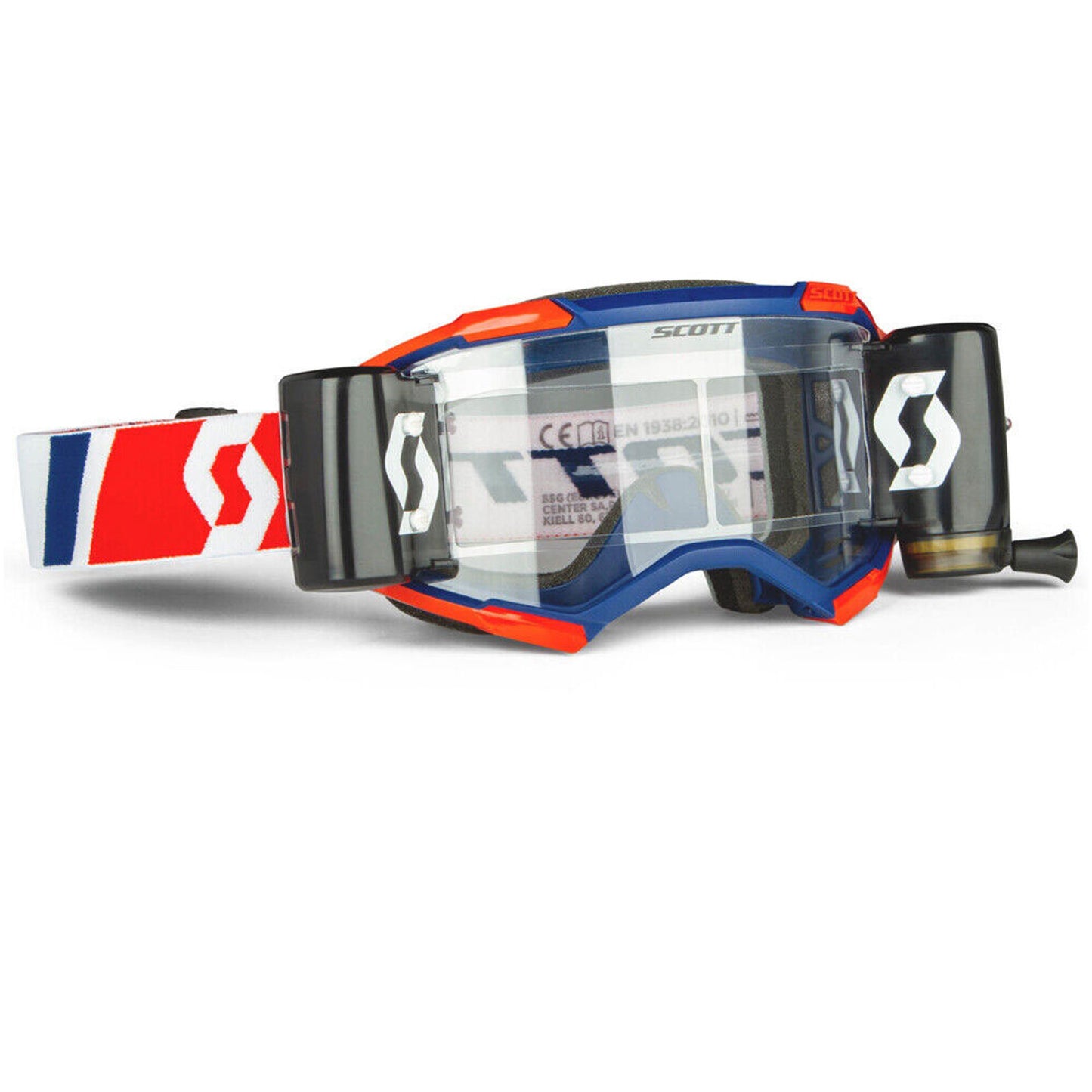 Scott Fury WFS Roll-Off Motocross Goggles – RED / BLUE - motocross4u