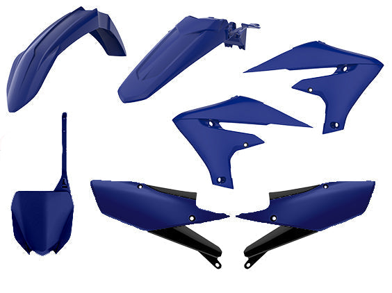 Polisport Yamaha Plastic Kit YZF 250 2019 - 2022 YZF 450 2018 - 22, All Blue - motocross4u