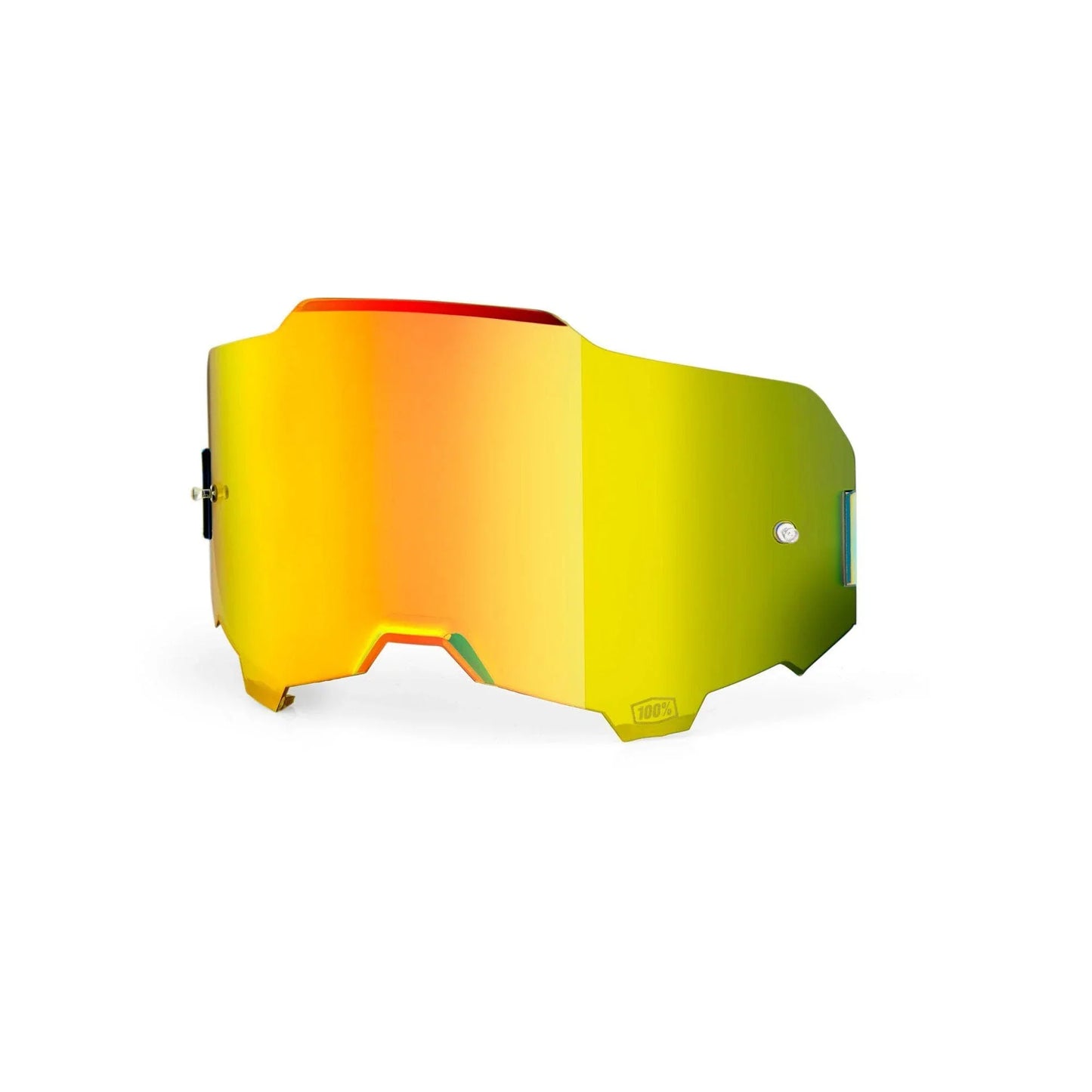 Goggle Shop 100% ARMEGA Mirror Tear off Lens, Gold - motocross4u