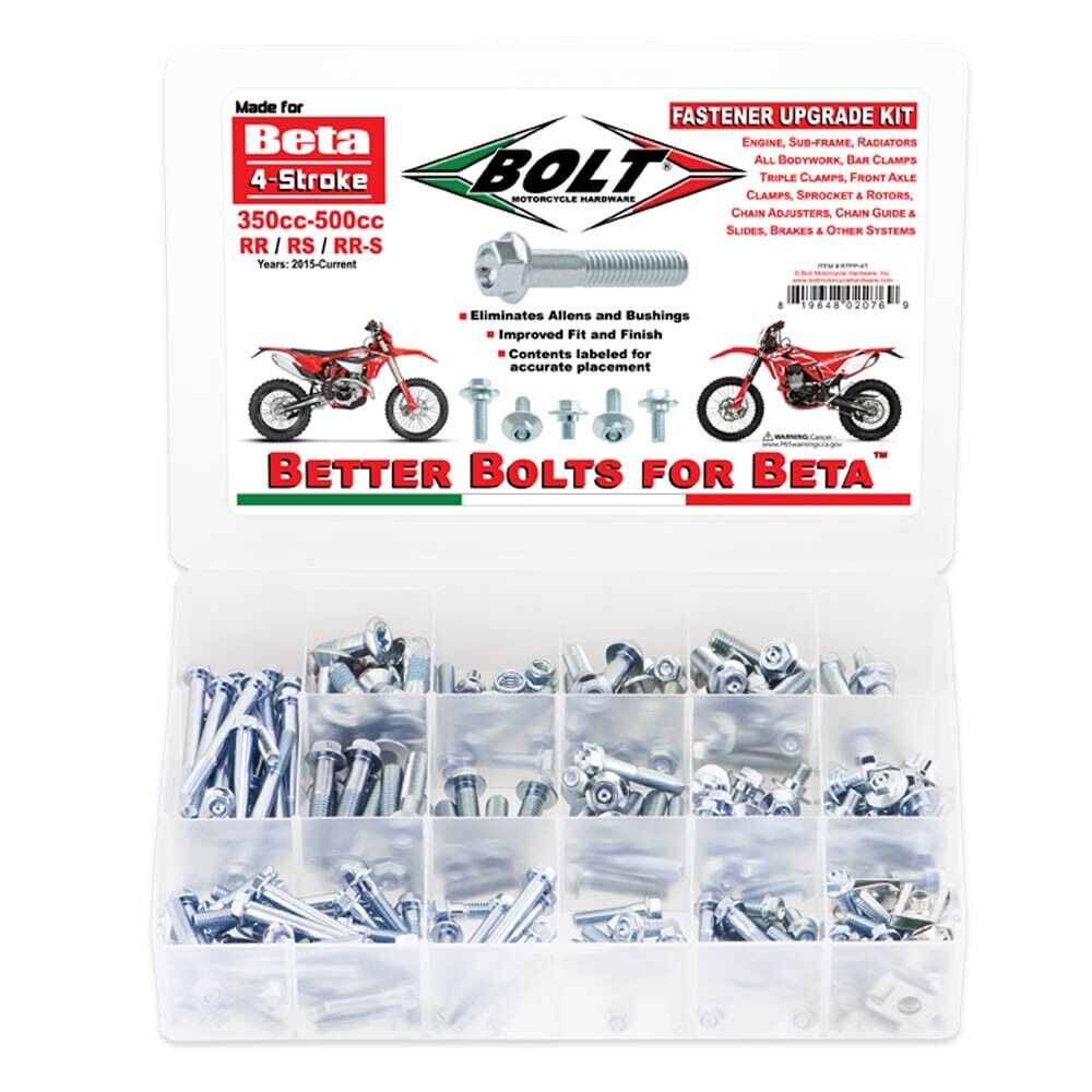 Bolt Motorcycle Hardware Beta 4 STROKE Pro Pack Bolt Kit RR RRS RS 350 - 500 2015 - 2022 - motocross4u
