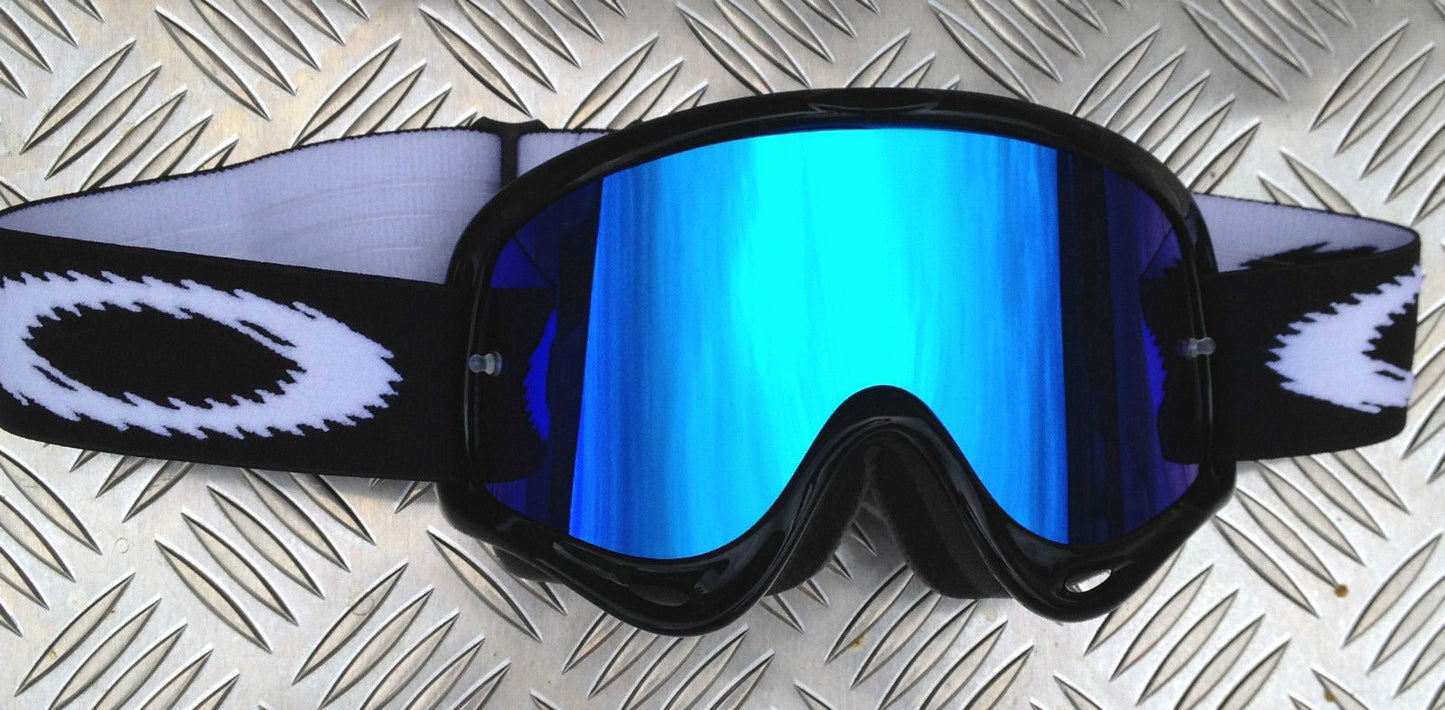 Rip n Roll Oakley O Frame / 2000 Tear Off Lens, Mirror Blue - motocross4u