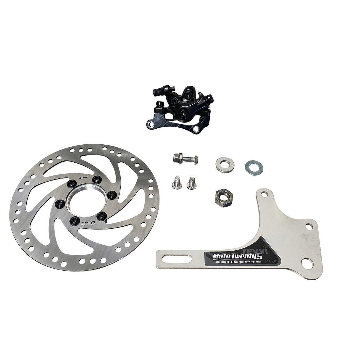 Brake Disc Upgrade Kit - To fit Revvi 12" and 16" kids electric balance bikes - motocross4u
