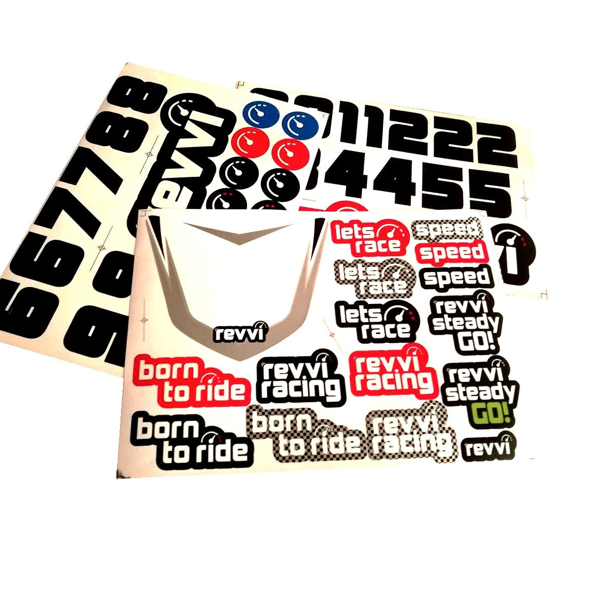 Revvi iD Number Board Graphics Kit - motocross4u