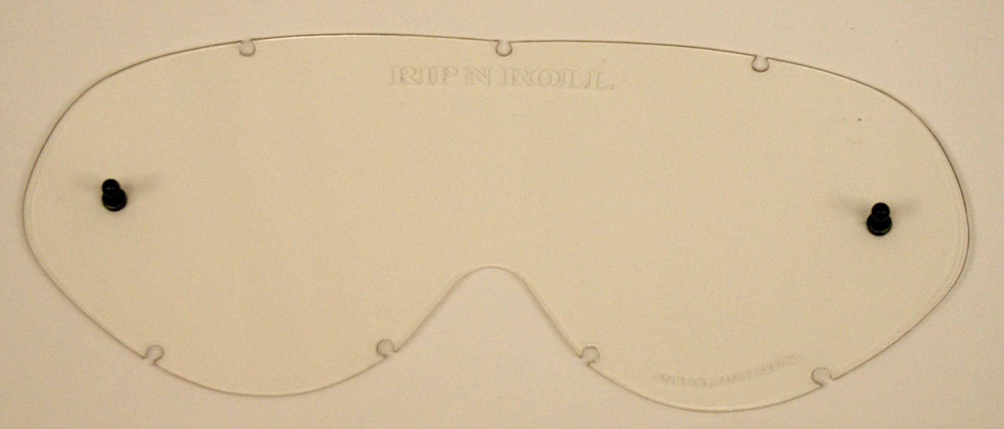 Rip n Roll Hybrid SUPER HARD COATED Tear Off Lens, Clear - motocross4u