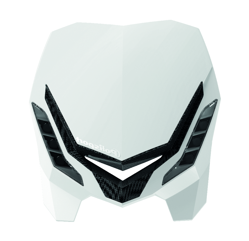 Polisport Universal E Blaze Headlight, White - motocross4u