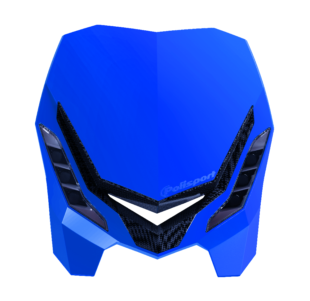 Polisport Universal E Blaze Headlight, Blue - motocross4u