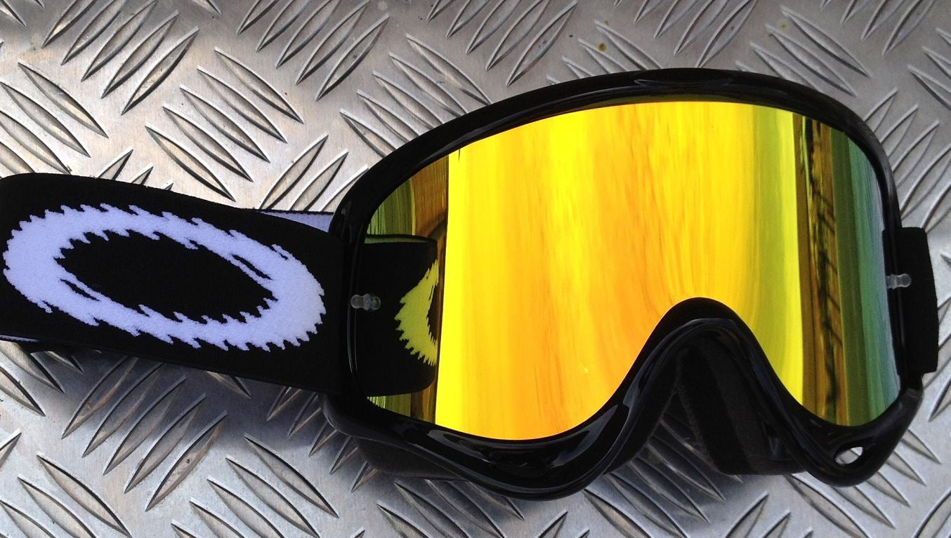 Goggle Shop Oakley O Frame / 2000 Mirror Tear off Lens, Fire - motocross4u