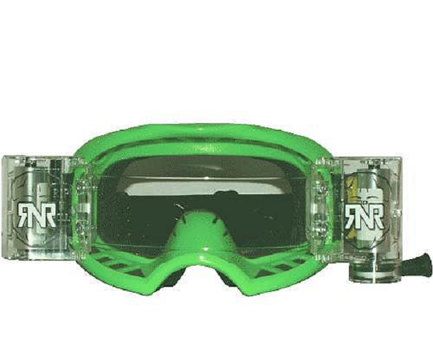 Rip n Roll Colossus WVS Roll Off Goggle, Green - motocross4u