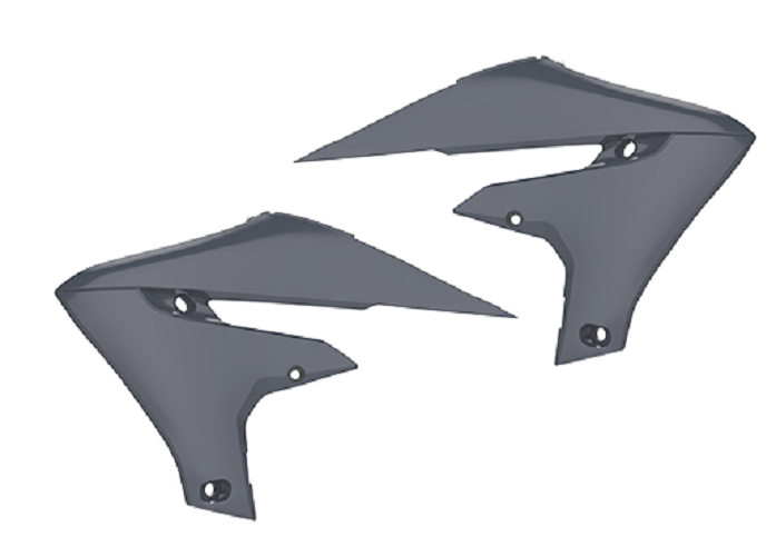 Polisport Yamaha Radiator Scoops YZF 250 2019 - 2023 YZF 450 2018 - 2022 WRF 250 YZ 250 FX 2020 - 23 WRF 450 YZ 450 FX 19 - 23, Nardo Grey - motocross4u