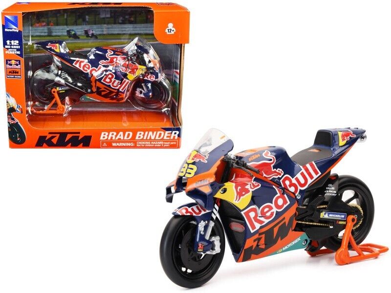 New Ray Toys 1:12 Brad Binder Moto GP Red Bull KTM Toy Model - motocross4u