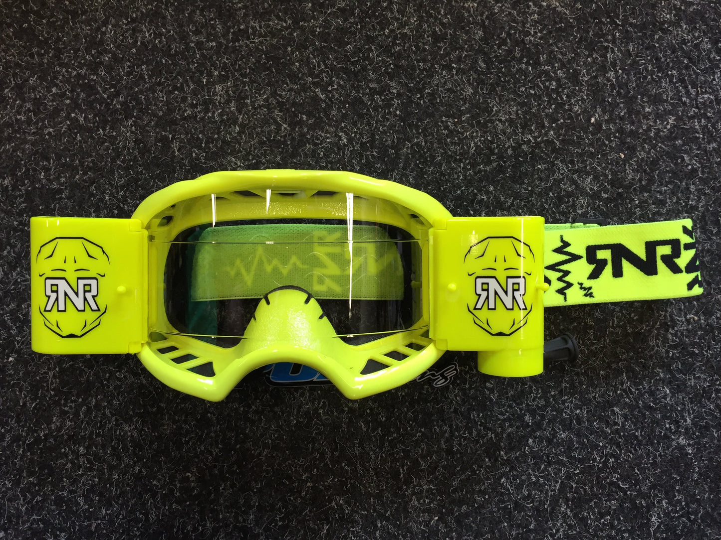 Rip n Roll Colossus WVS Roll Off Goggle, Neon Yellow - motocross4u