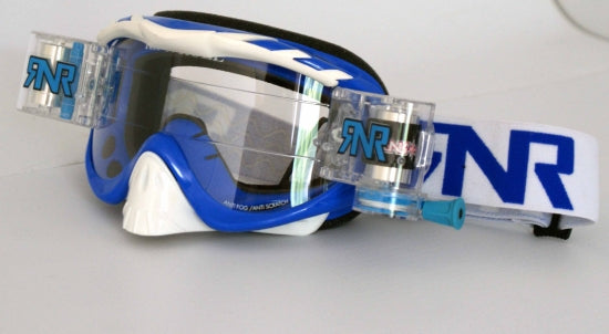 Rip n Roll Hybrid Fully Loaded Goggle, Nobo Blue - motocross4u