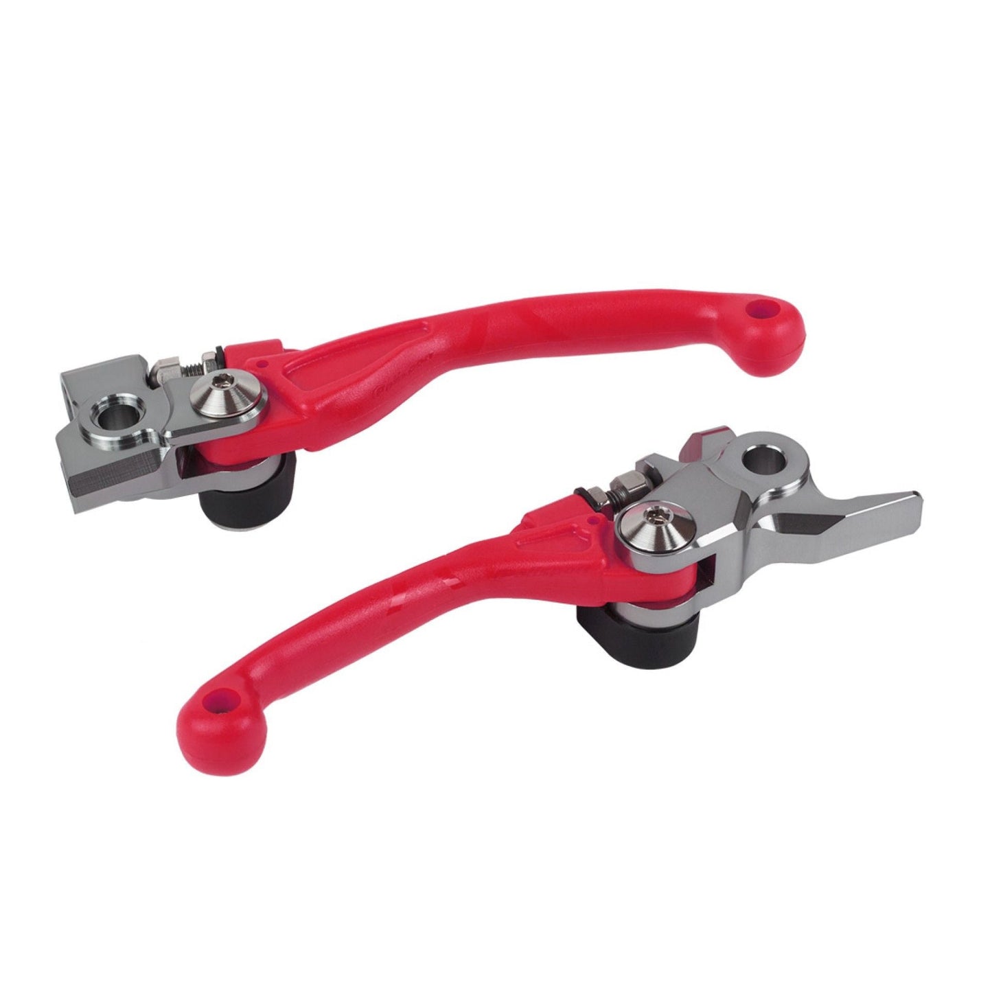 Polisport Honda Pivot Lever Set CR 125 250 2004 - 2007 CRF 250 R CRF 450 R 04 – 2006, Red - motocross4u