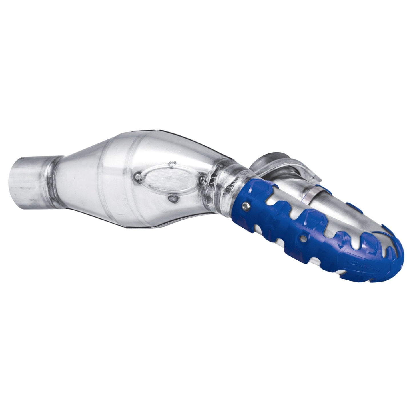 Polisport Universal Armadillo 4 Stroke Exhaust Pipe Guard (Short), Blue - motocross4u