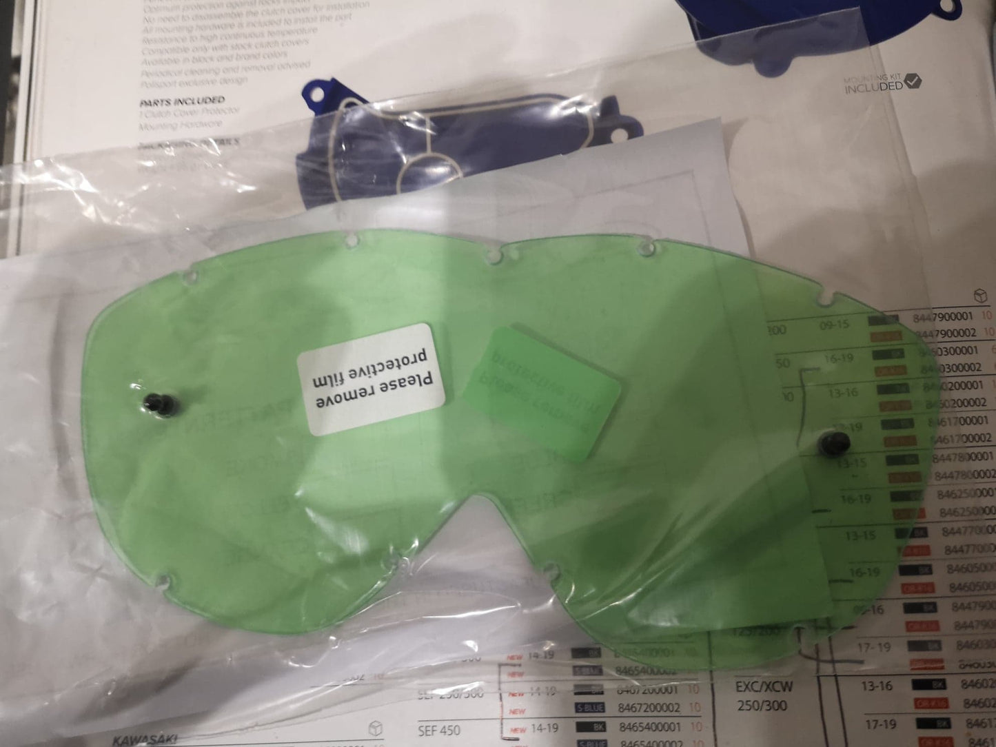 Rip n Roll Spy Alloy Tear Off Lens, Blue - motocross4u