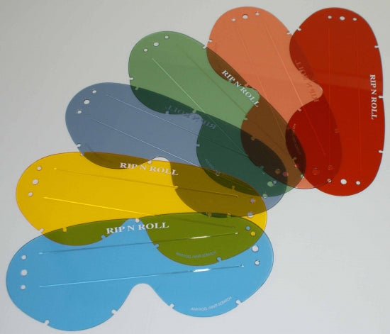 Rip n Roll Colossus WVS Roll Off Lens (Raised Strip), Yellow - motocross4u