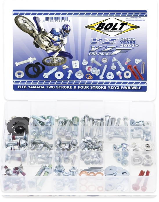 Bolt Motorcycle Hardware Yamaha YZ 2003 – 2021 YZF 2003 - 2013 Pro Pack Bolt Kit - motocross4u