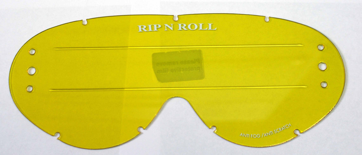 Rip n Roll Hybrid Roll Off Lens, Yellow - motocross4u
