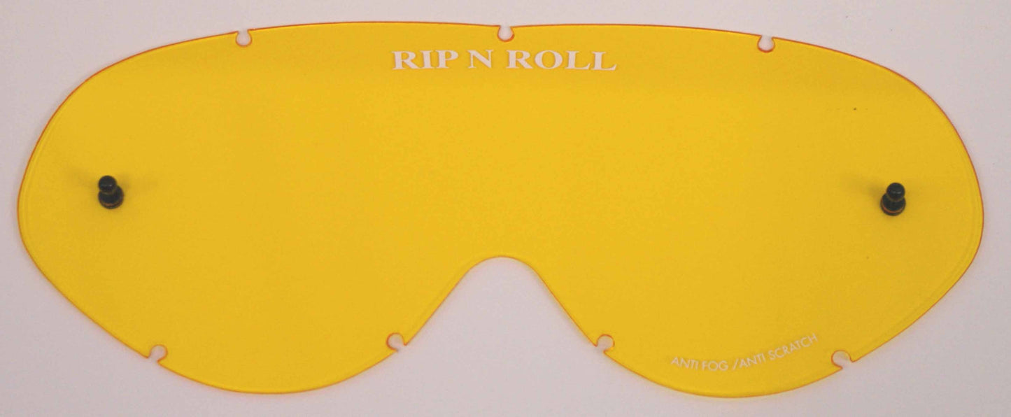 Rip n Roll Hybrid Tear Off Lens, Yellow - motocross4u