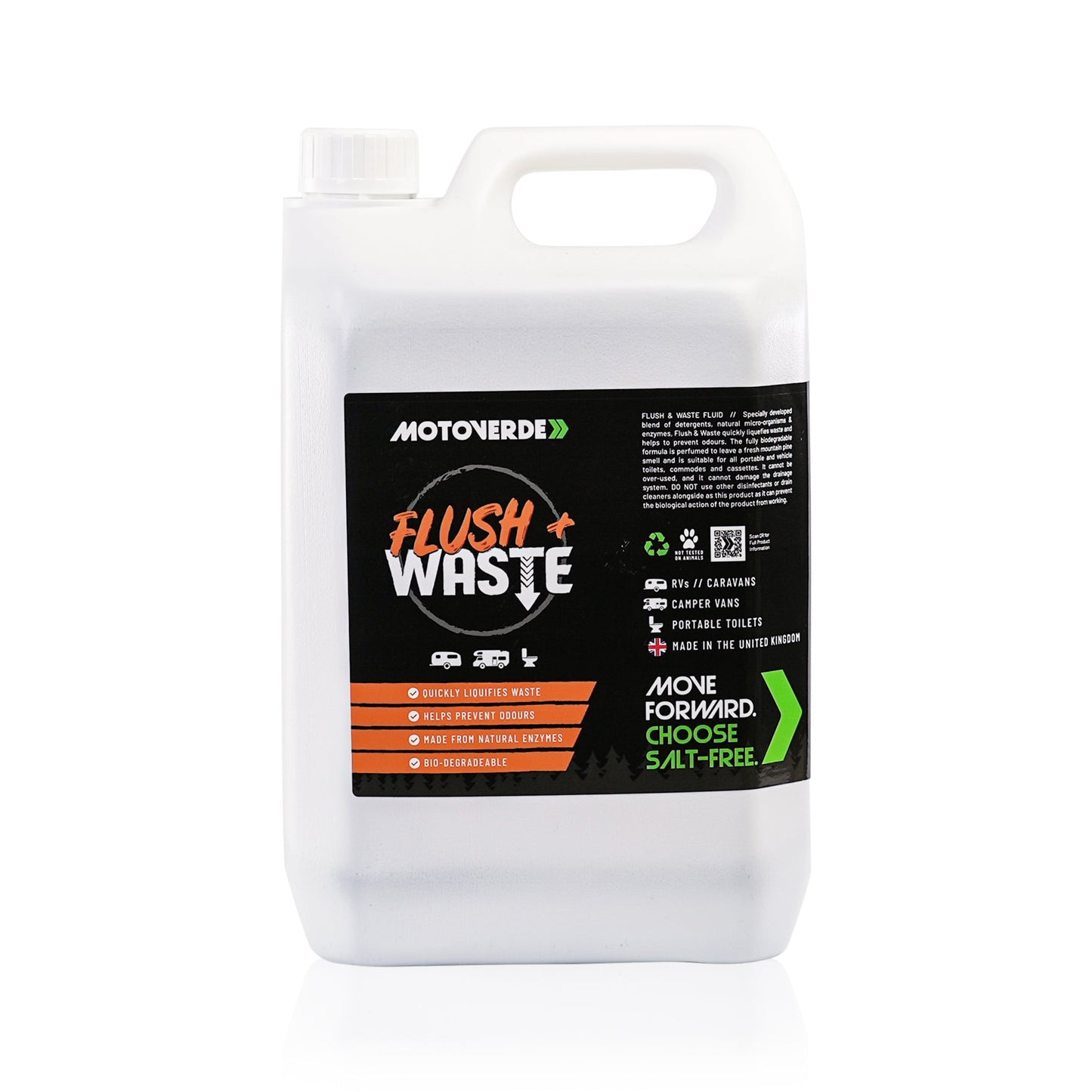 Motoverde Flush & Waste Fluid, 5 Litre - motocross4u