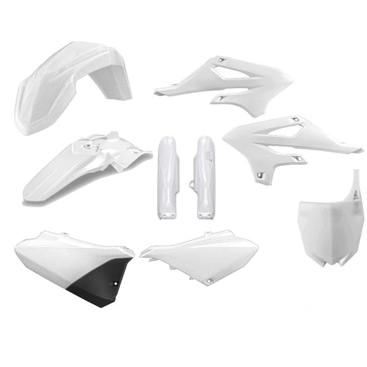 Polisport Yamaha Plastic Kit with Fork Guards YZ 85 2022 - 2025, White - motocross4u