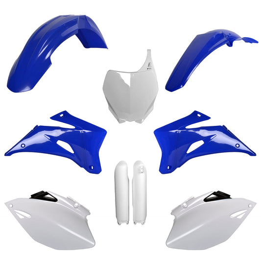Polisport Yamaha Plastic Kit with Fork Guards YZF 250 YZF 450 2008 - 2009, OEM Blue - motocross4u