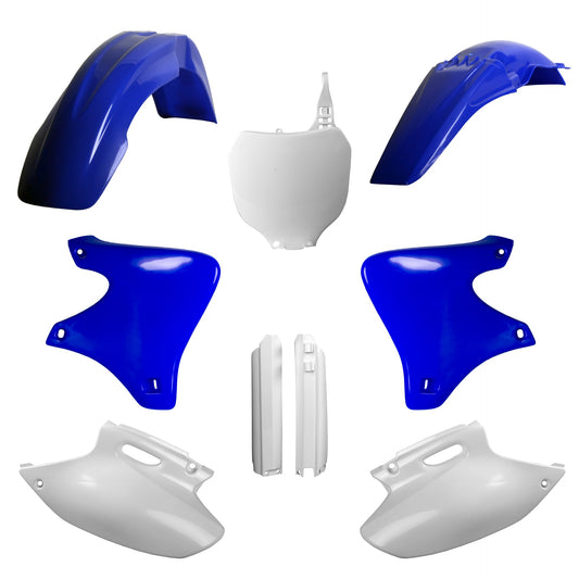 Polisport Yamaha Plastic Kit with Fork Guards YZF 250 2001 - 2002 YZF 426 2000 - 02, Blue - motocross4u