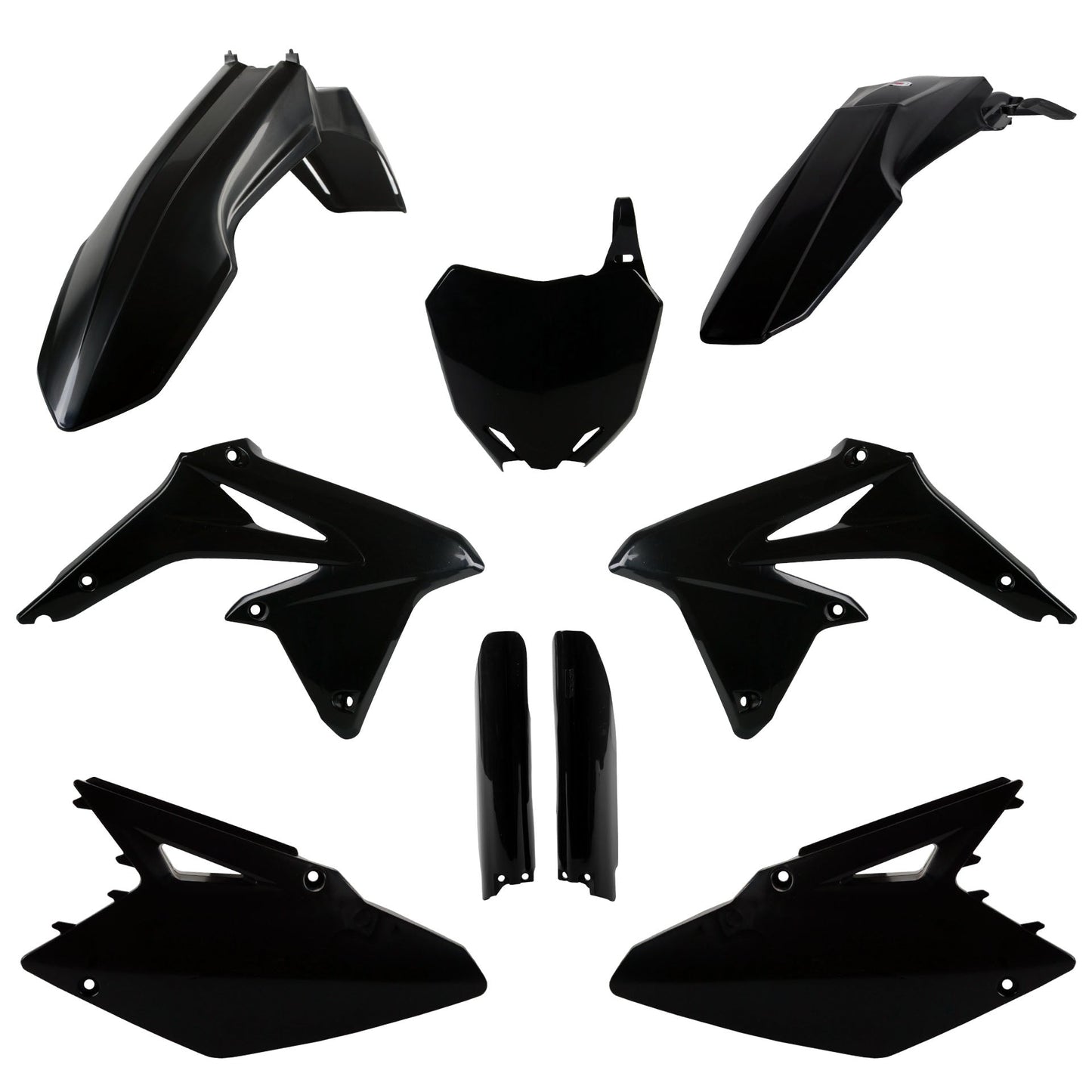 Polisport Suzuki Plastic Kit with Fork Guards RMZ 450 2008 - 2017, Black - motocross4u