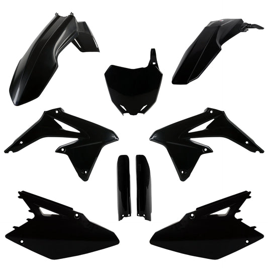 Polisport Suzuki Plastic Kit with Fork Guards RMZ 450 2008 - 2017, Black - motocross4u