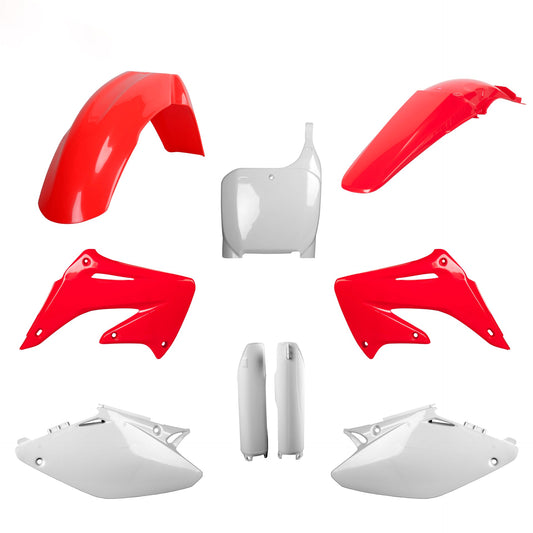 Polisport Honda Plastic Kit with fork guards CR 125 250 2002 - 2003, OEM Red - motocross4u