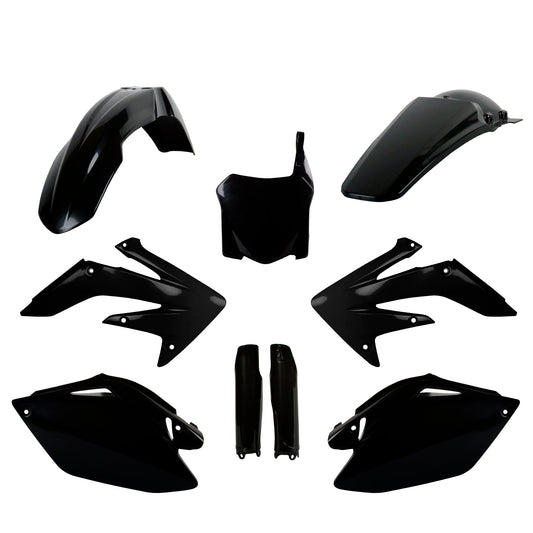 Polisport Honda Plastic Kit with Fork Guards CRF 250 R 2008 - 2009, Black - motocross4u