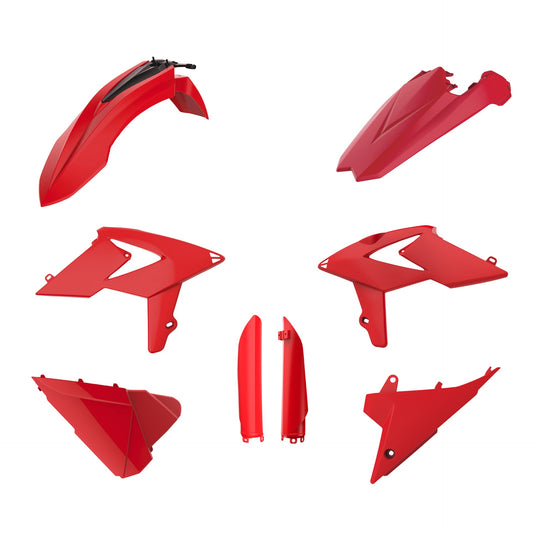 Polisport Beta Plastic Kit with Fork Guards RR ENDURO 2018 ONLY, Red - motocross4u