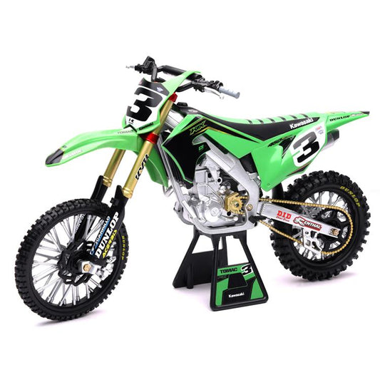 New Ray Toys 1:12 Eli Tomac Kawasaki KXF 450 Toy Model - motocross4u