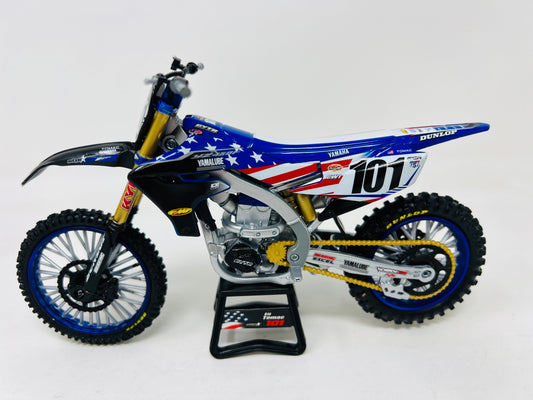 New Ray Toys 1:12 Eli Tomac Motocross of Nations Yamaha YZF 450 Toy Model - motocross4u