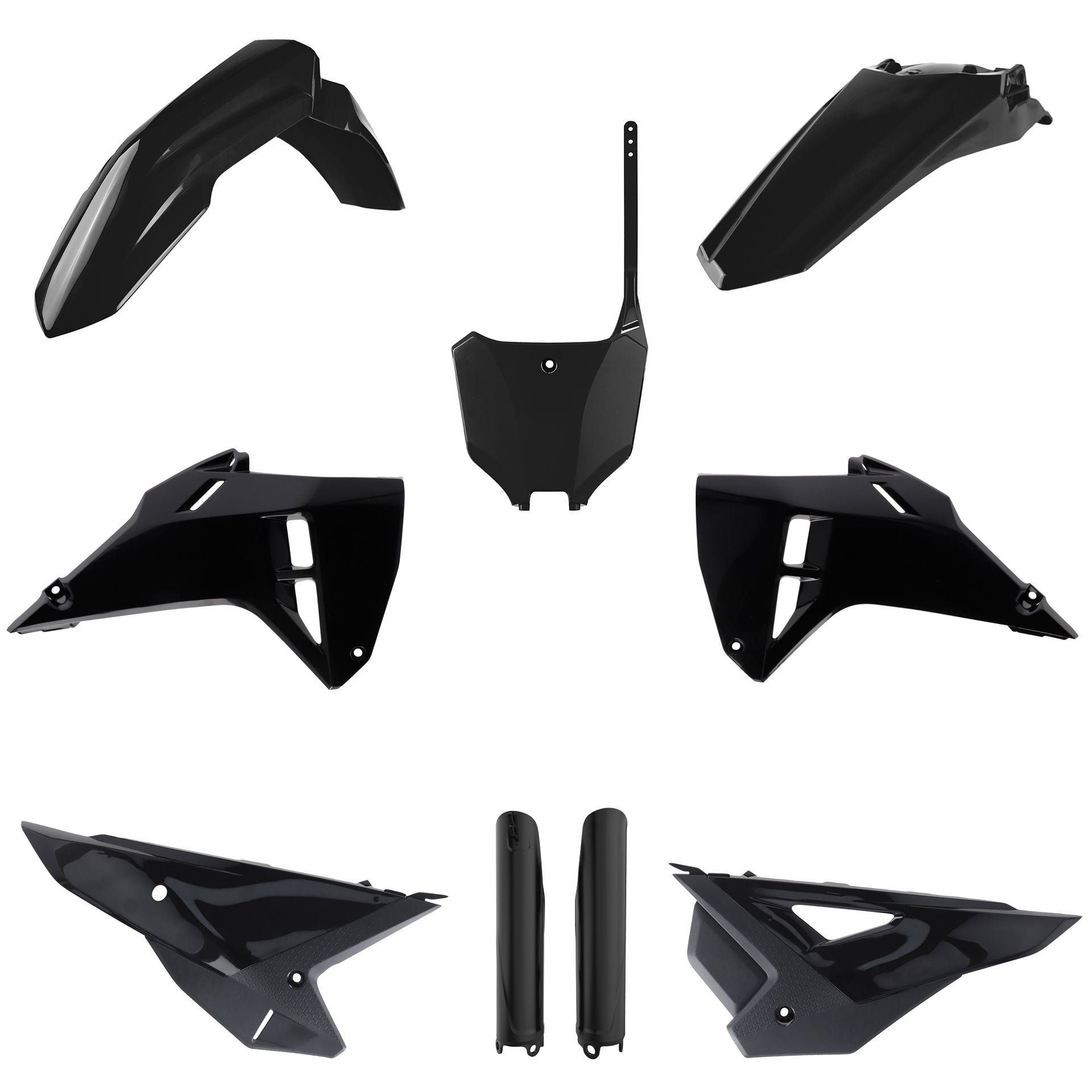 Polisport Honda Plastic Kit CRF 250 R CRF 450 R 2025, Black - motocross4u