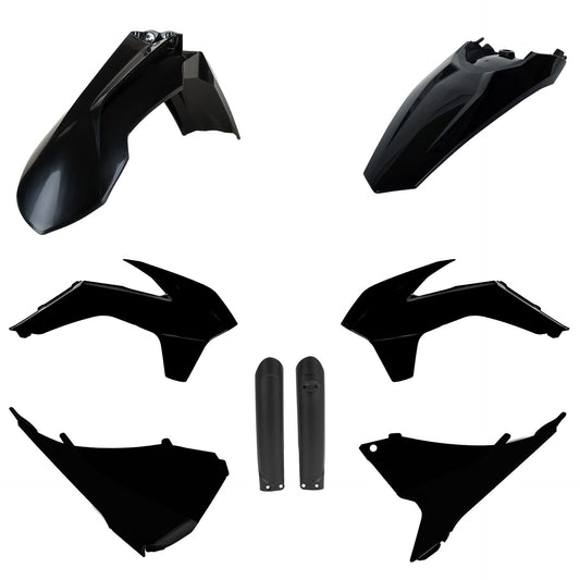 Polisport KTM Plastic Kit with Fork Guards EXC EXCF 2016 ONLY, Black - motocross4u