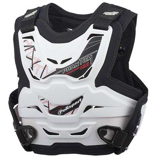 Polisport Phantom Mini Body Armour, White - motocross4u
