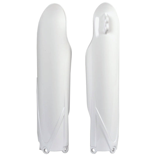 Polisport Yamaha Fork Guards YZ 125 250 2015 - 2022 YZF 250 450 2010 - 22, White - motocross4u