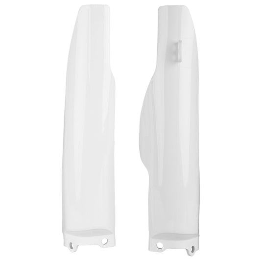 Polisport Kawasaki Fork Guards KX 125 250 2004 - 2008 KXF 250 04 - 2005 Suzuki RMZ 250 2004 - 2006, White - motocross4u