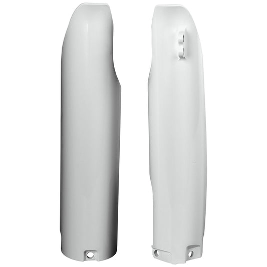 Polisport Yamaha Fork Guards YZ 125 250 YZF 250 450 2005 - 2007, White - motocross4u